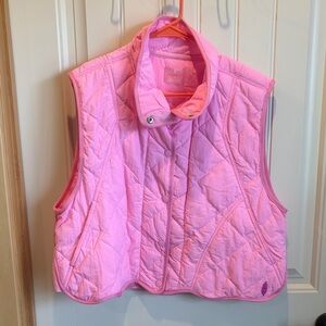 NWOT FP Movement by Free People Pink Quilted Vest